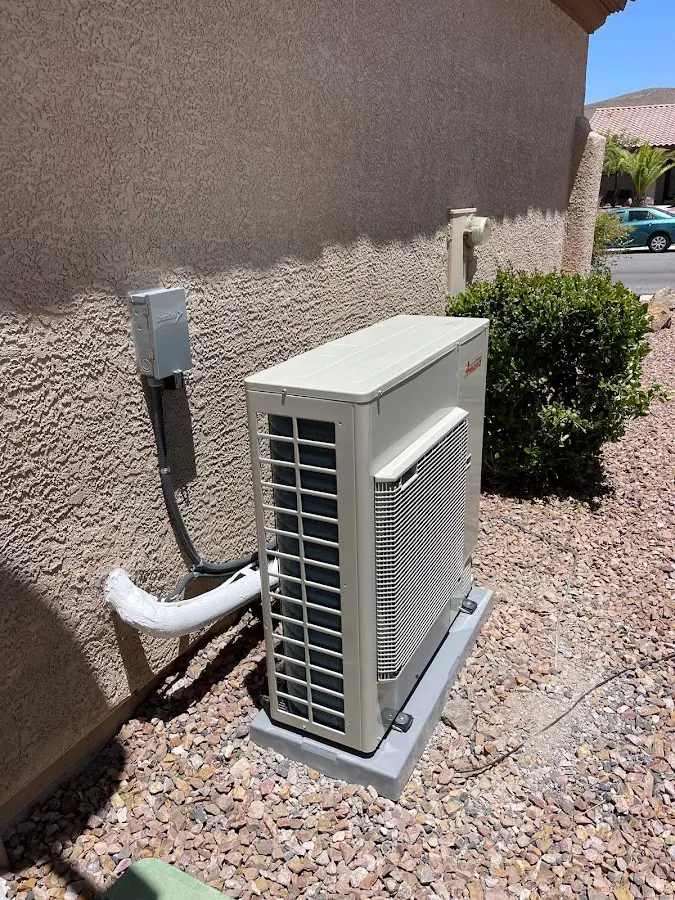 Residential air conditioning condenser unit in Monfort Heights
